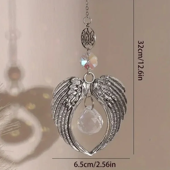 Lotus/Angel Wings Sun Catcher - Picture 4 of 5